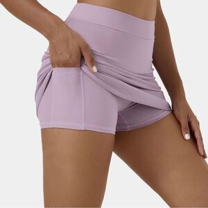 NWT Size L Halara Tennis Skirt Purple